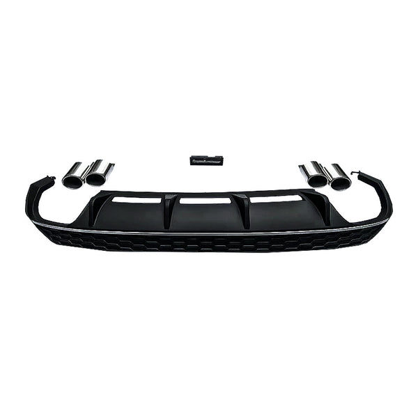 2020-2024 Audi S3 Style A3 S line Rear Diffuser With Tailpipe For Audi A3 S3 8Y