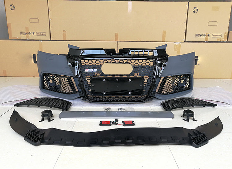 2008-2012 Audi RS3 Front Bumper For A3/S3 8P.5 Body Kits With Honeycomb Grille Fog Light Grille | RS3 Bumper