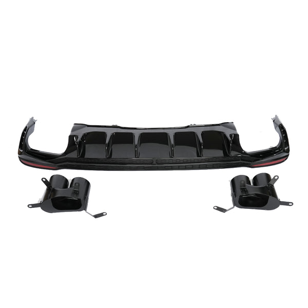 2020-2024 Audi S4 Style A4 Diffuser With Tailpipe For Audi A4 S4 B9.5