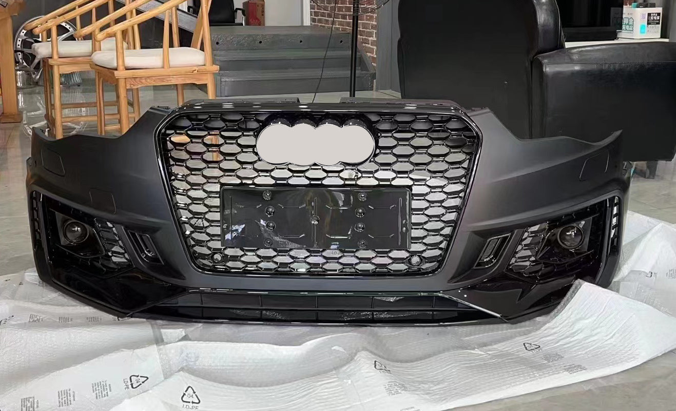 2012-2016 Audi RS5 Front Bumper For A5/S5 B8.5 Upgrade To B9 Body Kits With Fog Light Bumper Down Grille Honeycomb Grille | RS5 Front Bumper