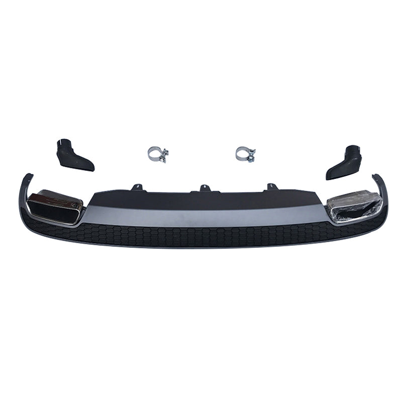 2012-2015 Audi A6 S6 Rear Diffuser With Tailpipe For Audi A6 S6 C7