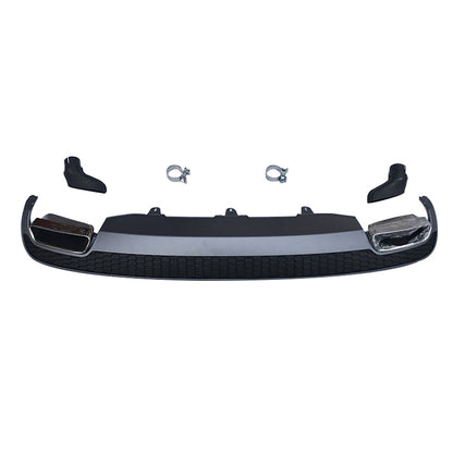 2012-2015 Audi A6 S6 Rear Diffuser With Tailpipe For Audi A6 S6 C7