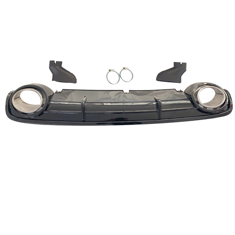 2009-2011 Audi RS6 Style A6 Non S Line Rear Diffuser With Tailpipe For Audi A6 S6 C6