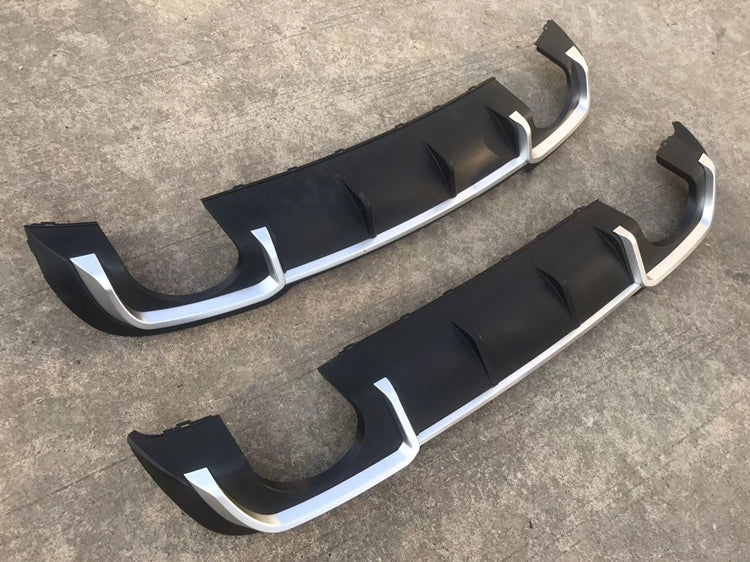 2017-2019 Audi RS3 Style A3 S line rear diffuser and large dual tailpipe For Audi A3 S3 8V.5