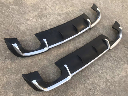 2017-2019 Audi RS3 Style A3 S line rear diffuser and large dual tailpipe For Audi A3 S3 8V.5