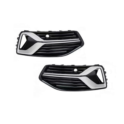 2023-2025 Audi Front Bumper Down Grille Honeycomb Style Fog Light Grilles For Audi A6 S6 C8.5