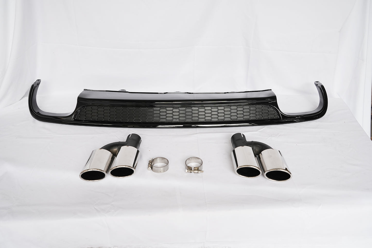 2012-2015 Audi A6 S6 Rear Diffuser With Tailpipe For Audi A6 S6 C7