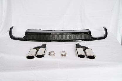 2012-2015 Audi A6 S6 Rear Diffuser With Tailpipe For Audi A6 S6 C7