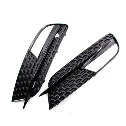2012-2016 Audi Front Bumper Down Grille Honeycomb Style Fog Light Grilles For Audi A5 S5 B8.5