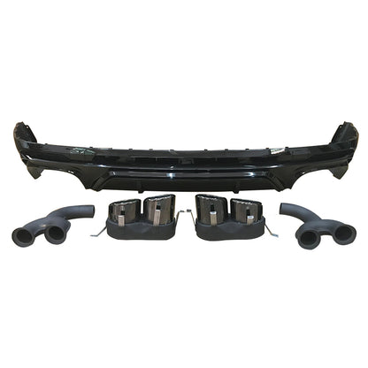 2018-2021 Audi SQ5 Style Q5 Rear Diffuser With Tailpipe For Audi Q5 B9