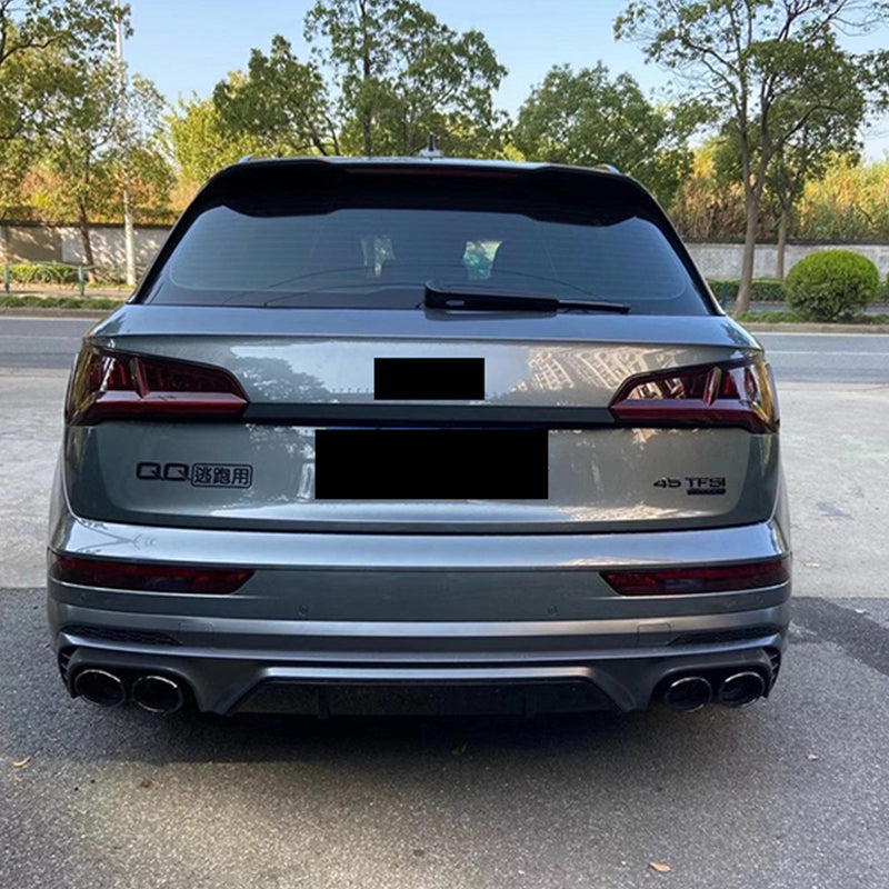 2018-2021 Audi SQ5 Style Q5 Rear Diffuser With Tailpipe For Audi Q5 B9