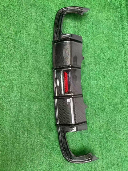 2020-2024 Audi S4 Style A4 S Line carbon fiber diffuser with tail pipe For Audi A4 S4 B9.5