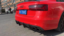 2012-2015 Audi A6 S6 Style Carbon Fiber Rear Diffuser With Tailpipe For Audi A6 S6 C7