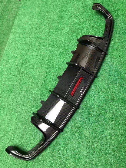 2009-2015 Audi A7 S Line S7 Style Carbon Fiber Rear Diffuser With Tailpipe For Audi A7 S7 C7