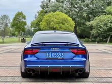 2016-2018 Audi A7 S line S7 Style Carbon Fiber Rear Diffuser With Tailpipe For Audi A7 S7 C7.5