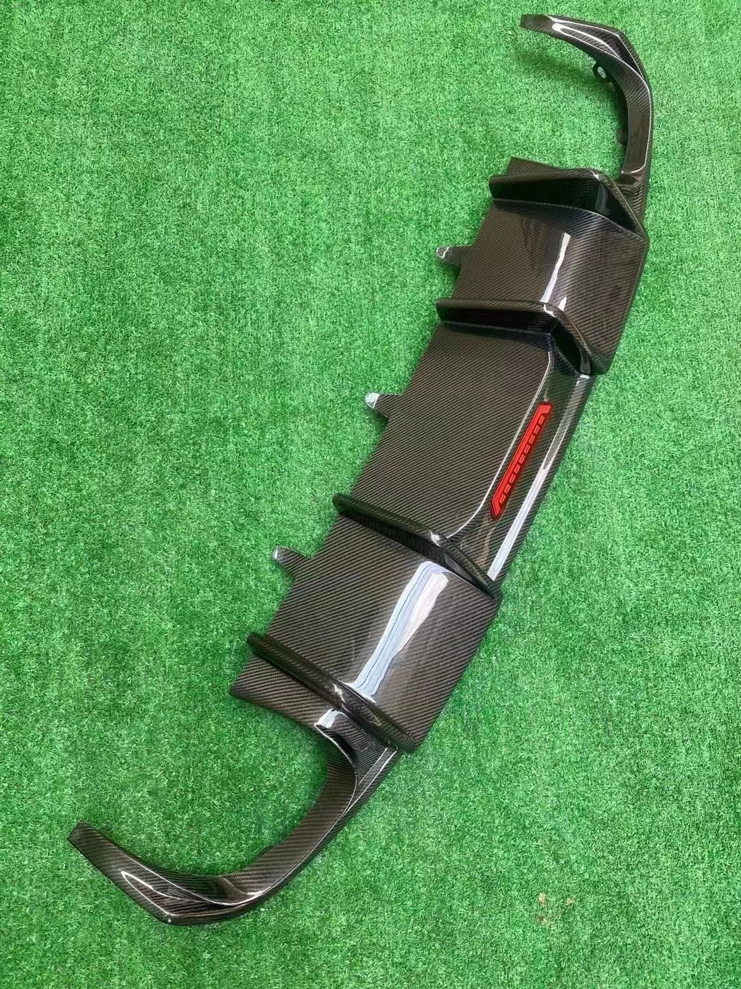 2012-2015 Audi A6 S6 Style Carbon Fiber Rear Diffuser With Tailpipe For Audi A6 S6 C7