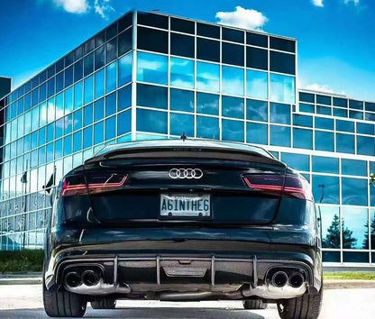 2012-2015 Audi A6 C7 Ducktail Style Carbon Fiber Trunk Spoiler For Audi A6 S6