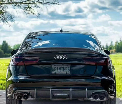 2012-2015 Audi A6 C7 Ducktail Style Carbon Fiber Trunk Spoiler For Audi A6 S6