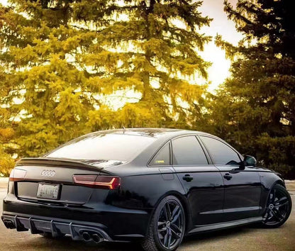 2012-2015 Audi A6 C7 Ducktail Style Carbon Fiber Trunk Spoiler For Audi A6 S6