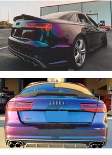 2012-2015 Audi A6 C7 V Style Carbon Fiber Trunk Spoiler For Audi A6 S6
