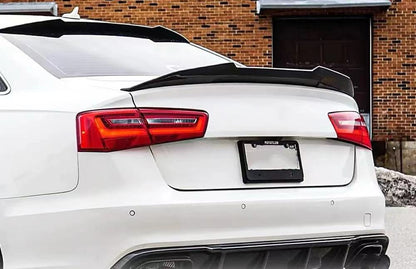 2012-2015 Audi A6 C7 V Style Carbon Fiber Trunk Spoiler For Audi A6 S6