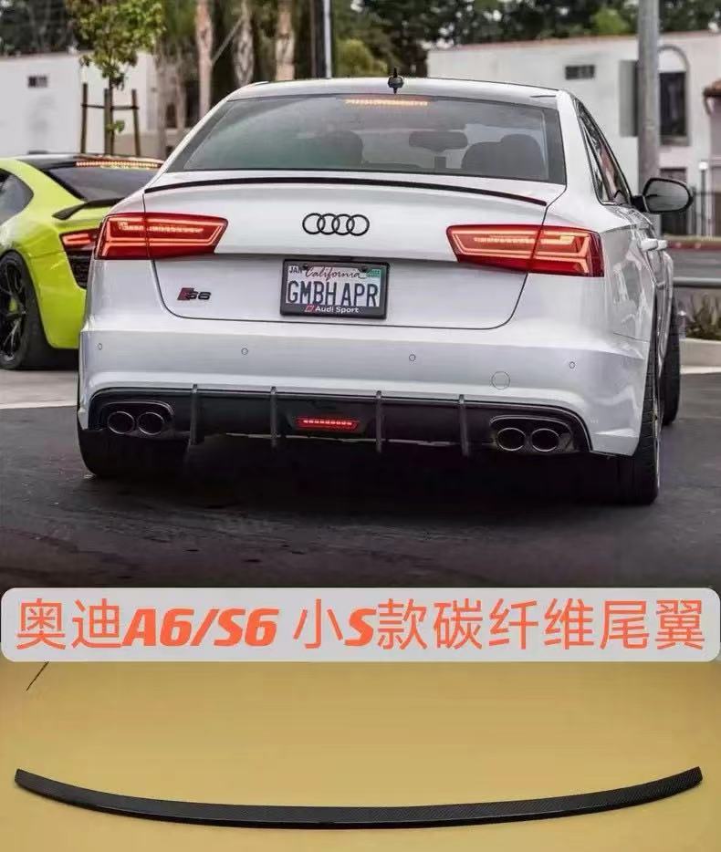 2012-2015 Audi A6 C7 S6 Style Carbon Fiber Trunk Spoiler For Audi A6 C7