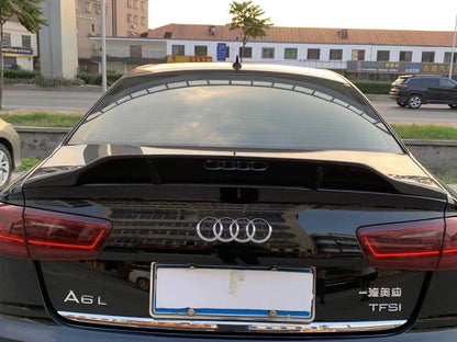 2016-2018 Audi A6 C7.5 Renntech Style Carbon Fiber Trunk Spoiler For Audi A6 S6