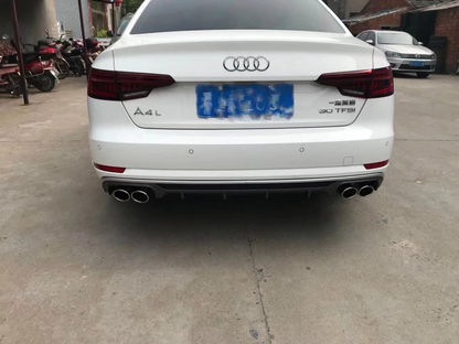 2017-2019 Audi S4 S5 Style A4 Diffuser With Tailpipe For Audi A4 S4 B9