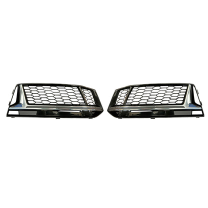 2017-2019 Audi Front Bumper Down Grille Honeycomb Style S line Fog Light Grilles For Audi A4 S4 B9
