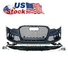 2012-2015 Audi RS6 Front Bumper For A6/S6 C7 Body Kits C7 To C7.5 Bumper With Honeycomb Grille Front Lip Splitter | RS6 Bumper