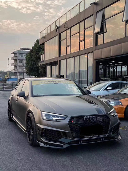 2017-2019 Audi RS4 Honeycomb Front Grille For Audi A4 S4 B9