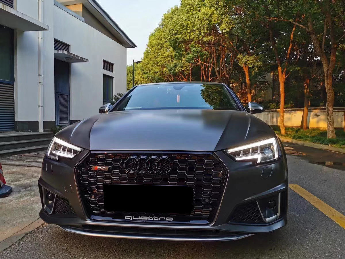 2017-2019 Audi RS4 Honeycomb Front Grille For Audi A4 S4 B9