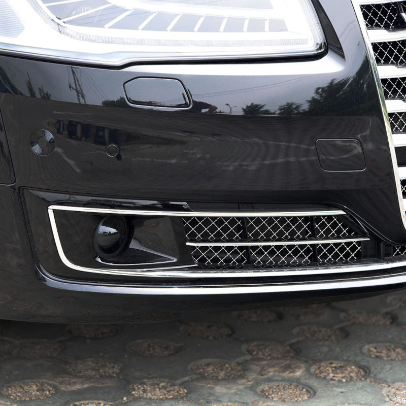 2015-2018 Audi Front Bumper Down Grille Honeycomb Style Non S line Fog Light Grilles For Audi A8 S8 D4 PA