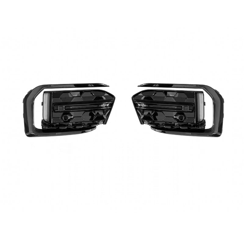 2023-2025 Audi Front Bumper Down Grille Honeycomb Style Fog Light Grilles For Audi A6 S6 C8.5
