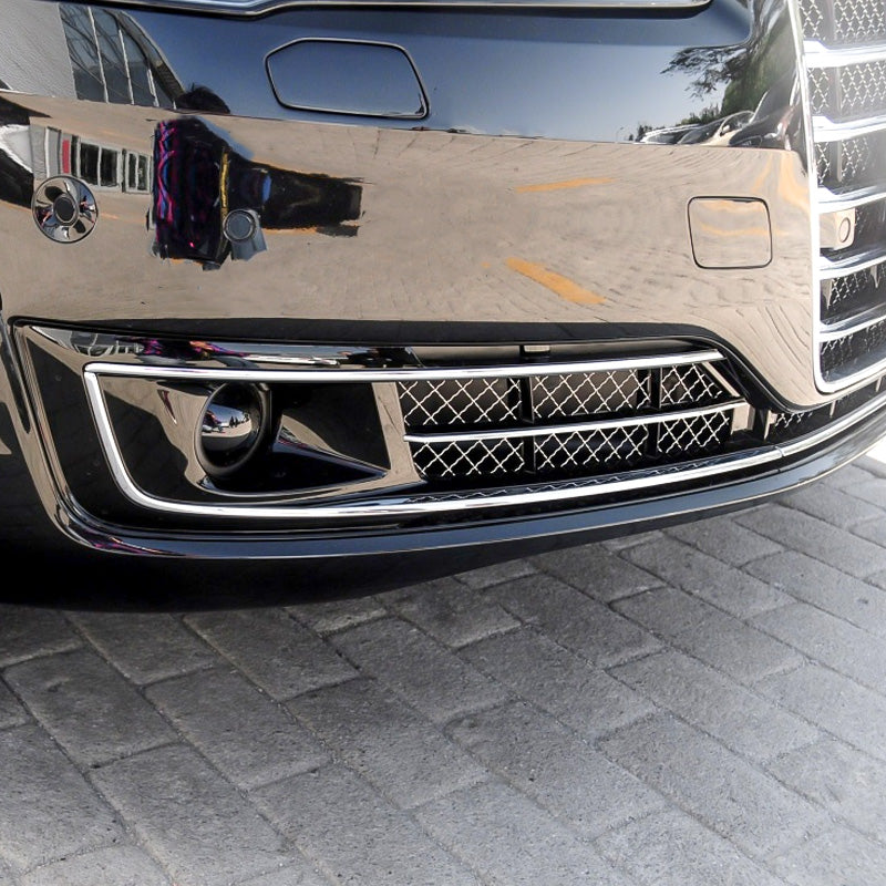2015-2018 Audi Front Bumper Down Grille Honeycomb Style Non S line Fog Light Grilles For Audi A8 S8 D4 PA
