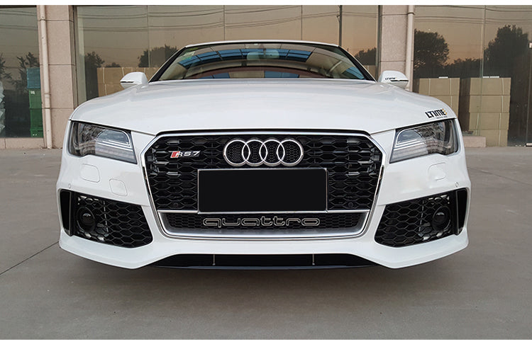 2016-2018 Audi RS7 Honeycomb Grille With Lower Mesh Quattro For Audi A7 S7 C7.5