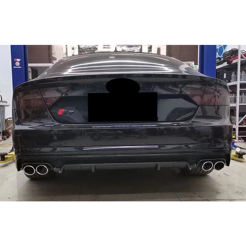 2016-2018 Audi RS7 S7 Style A7 Rear Diffuser With Tailpipe For Audi A7 S7 C7.5