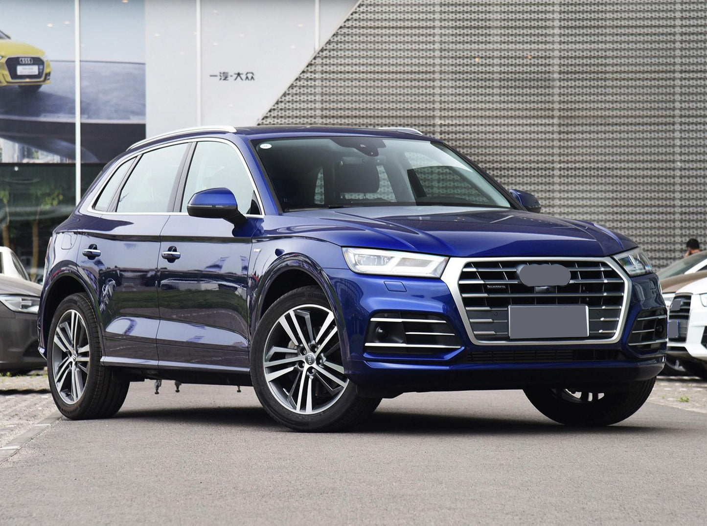 2019-2021 Audi Front Bumper Down Grille Honeycomb Style S Line Fog Light Grilles For Audi Q5 SQ5 B9