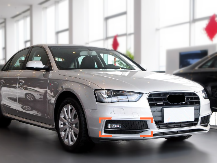 2013-2016 Audi RS4 Style S line Fog Light Grilles For Audi A4 S4 B8.5