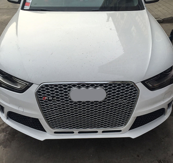2013-2016 Audi RS4 Front Bumper For A4/S4 B8.5 Body Kits WithFog Light Grille Honeycomb Grille | RS4 Front Bumper