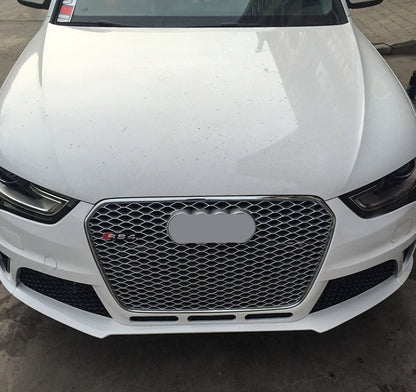 2013-2016 Audi RS4 Front Bumper For A4/S4 B8.5 Body Kits WithFog Light Grille Honeycomb Grille | RS4 Front Bumper