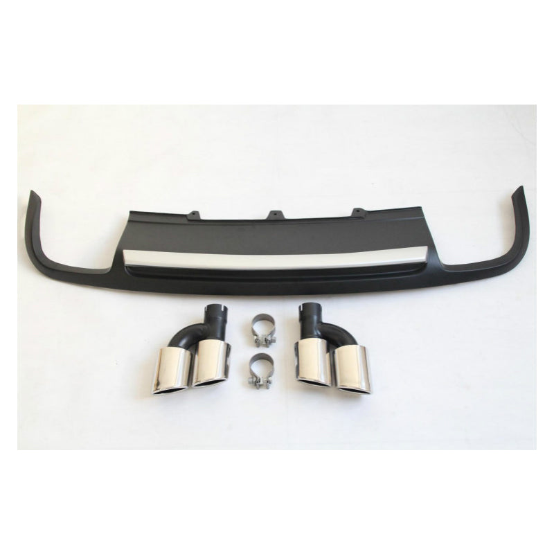 2009-2011 Audi S5 Style Non S line diffuser with tailpipe For Audi A5 S5 B8