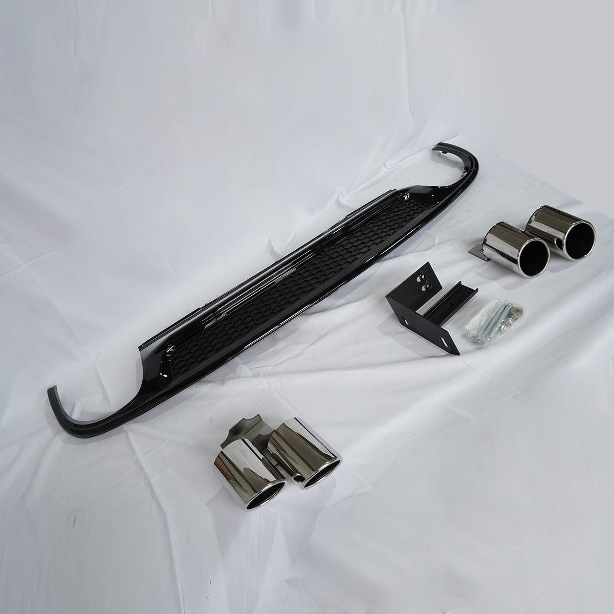 2013-2016 Audi S4 Style A4 S line diffuser with tailpipe For Audi A4 S4 B8.5