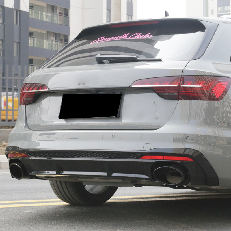 2020-2024 Audi RS4 Style A4 Diffuser With Large Dual Tailpipe For Audi A4 S4 B9.5