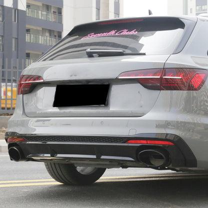 2020-2024 Audi RS4 Style A4 Diffuser With Large Dual Tailpipe For Audi A4 S4 B9.5