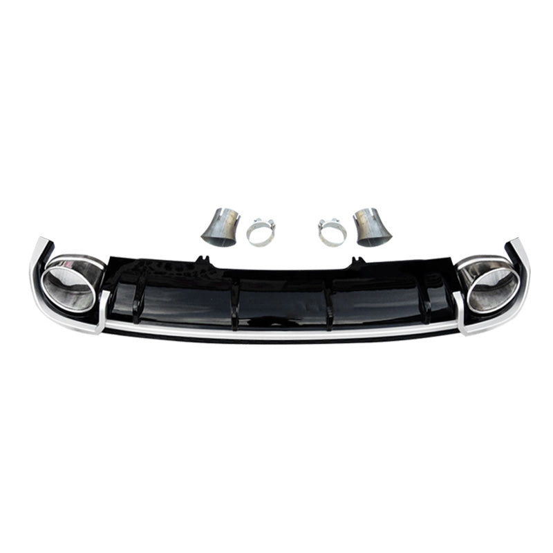 2017-2019 Audi RS4 Style A4 Diffuser With Large Dual Tailpipe For Audi A4 S4 B9