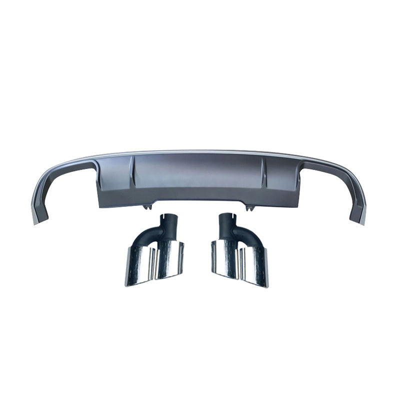 2017-2019 Audi S4 S5 Style A4 Diffuser With Tailpipe For Audi A4 S4 B9