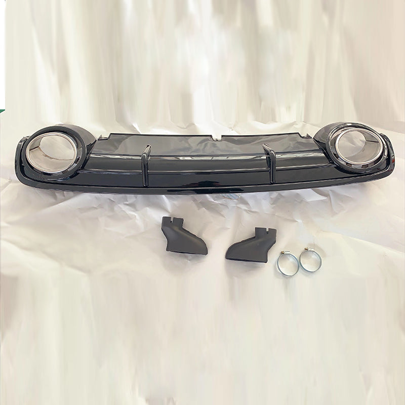 2009-2011 Audi RS6 Style A6 Non S Line Rear Diffuser With Tailpipe For Audi A6 S6 C6