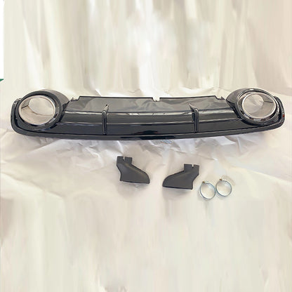 2009-2011 Audi RS6 Style A6 Non S Line Rear Diffuser With Tailpipe For Audi A6 S6 C6