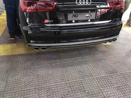 2016-2018 Audi RS6 S6 Style A6 Rear Diffuser With Tailpipe For Audi A6 S6 C7.5